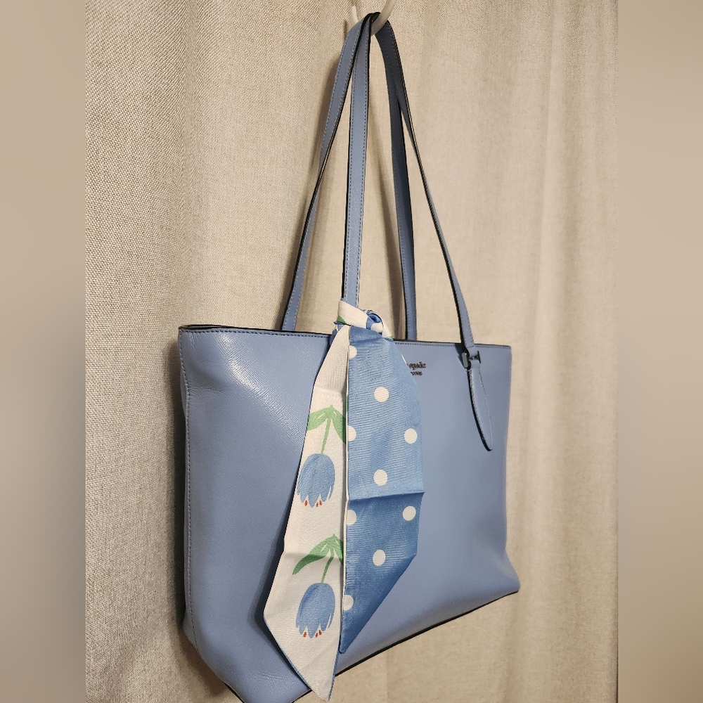 kate spade Blue Leather Tote Bag - Picture 3 of 12